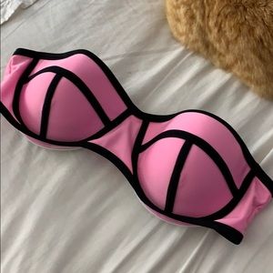 pink bikini top